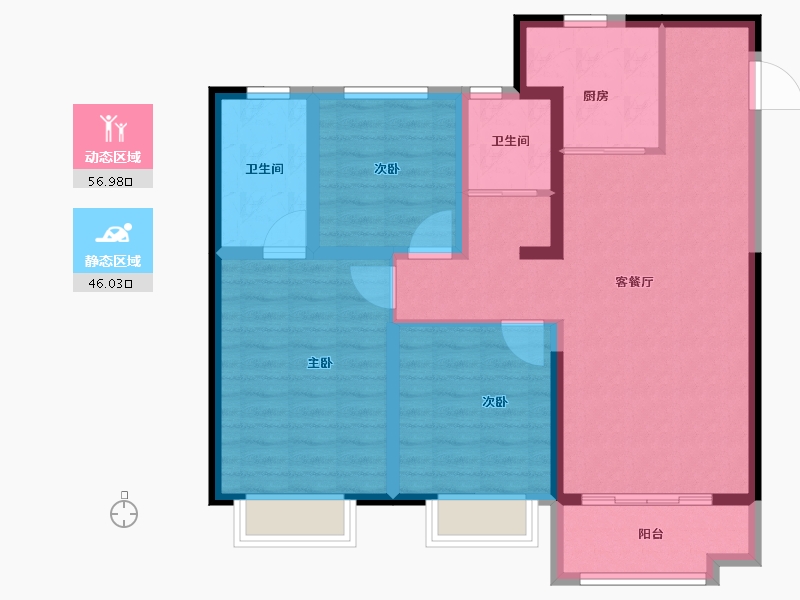 河北省-邯郸市-美的天正智慧城-92.00-户型库-动静分区