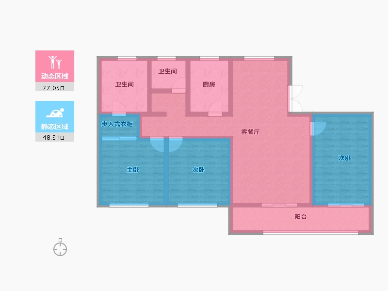 青海省-海东市-壹悦府-111.51-户型库-动静分区