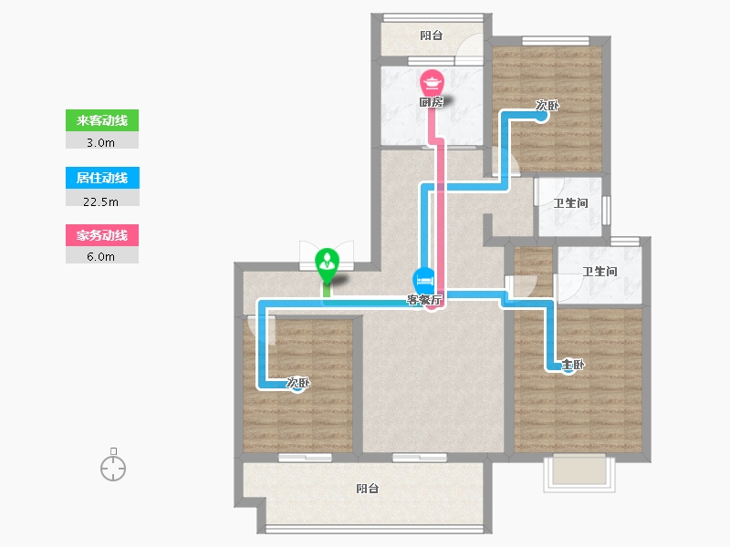 山西省-运城市-阅山府-103.65-户型库-动静线