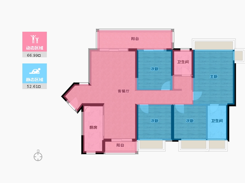 四川省-成都市-新鸿基悦城-112.89-户型库-动静分区