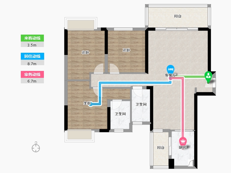 广西壮族自治区-南宁市-云星钱隆首府-100.00-户型库-动静线