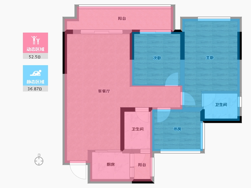 四川省-内江市-西城世家-79.17-户型库-动静分区