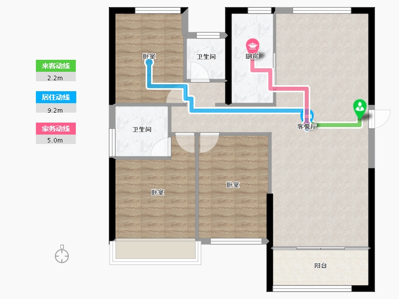 湖北省-十堰市-汉江璟城-99.28-户型库-动静线