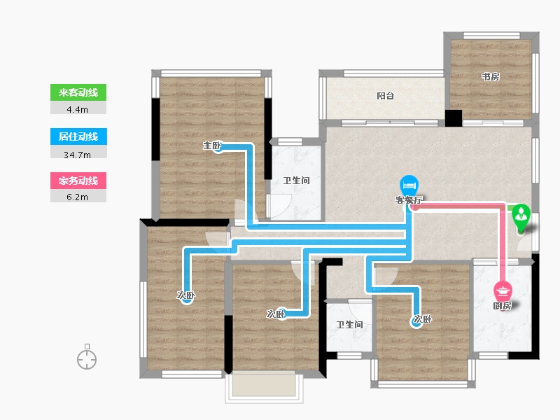 广西壮族自治区-崇左市-阳光珑悦府-112.48-户型库-动静线