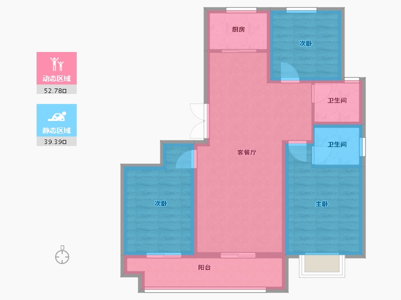 山西省-运城市-阅山府-82.04-户型库-动静分区