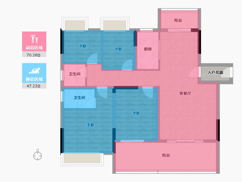 江西省-赣州市-桃李春天-107.98-户型库-动静分区