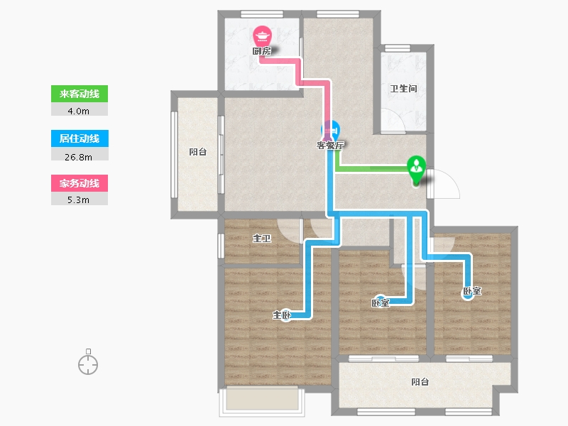 江苏省-徐州市-睢宁万园-108.24-户型库-动静线