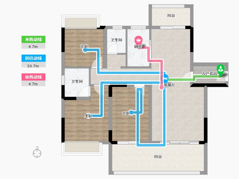 江西省-赣州市-桃李春天-103.94-户型库-动静线