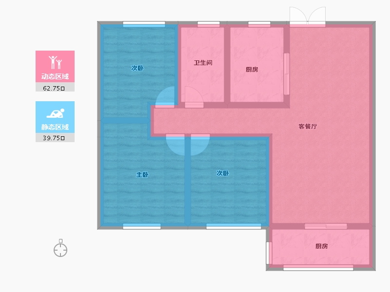 青海省-海东市-壹悦府-91.14-户型库-动静分区