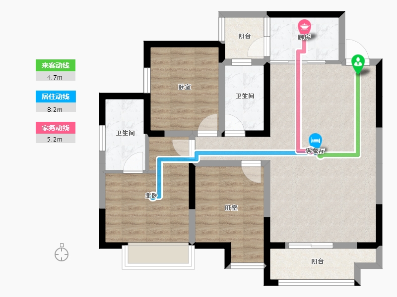 四川省-宜宾市-恒旭·江悦台-86.77-户型库-动静线