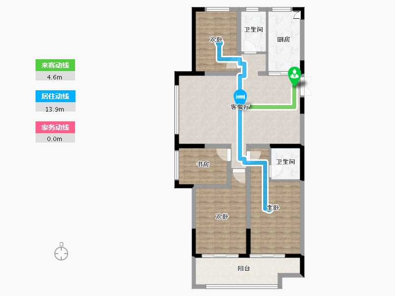 山东省-潍坊市-润东华府壹号-110.00-户型库-动静线