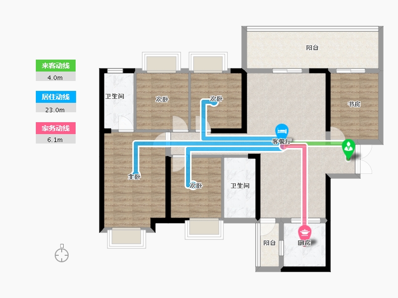 广西壮族自治区-贺州市-悦城阳光城-113.67-户型库-动静线