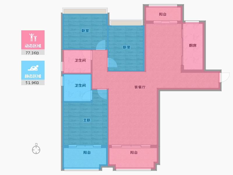 云南省-曲靖市-壹然云府-118.18-户型库-动静分区