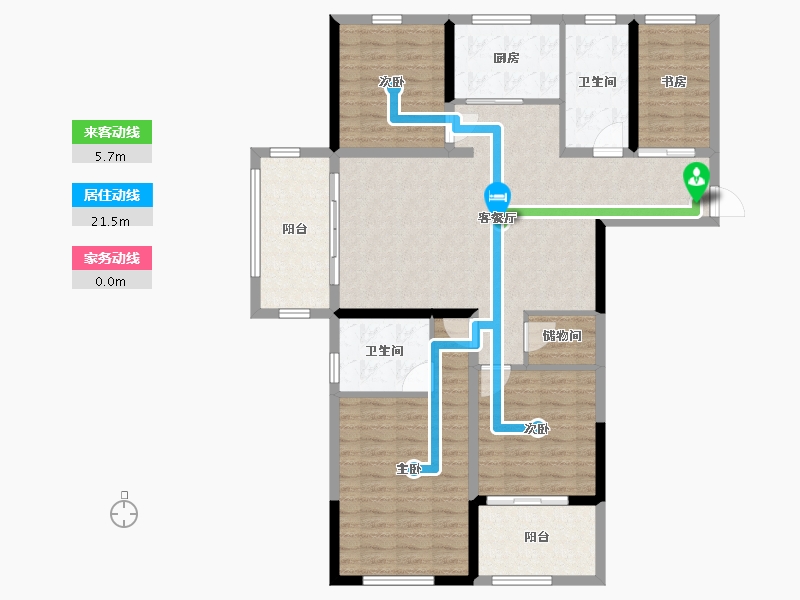 安徽省-铜陵市-城投·聚秀嘉园-116.42-户型库-动静线