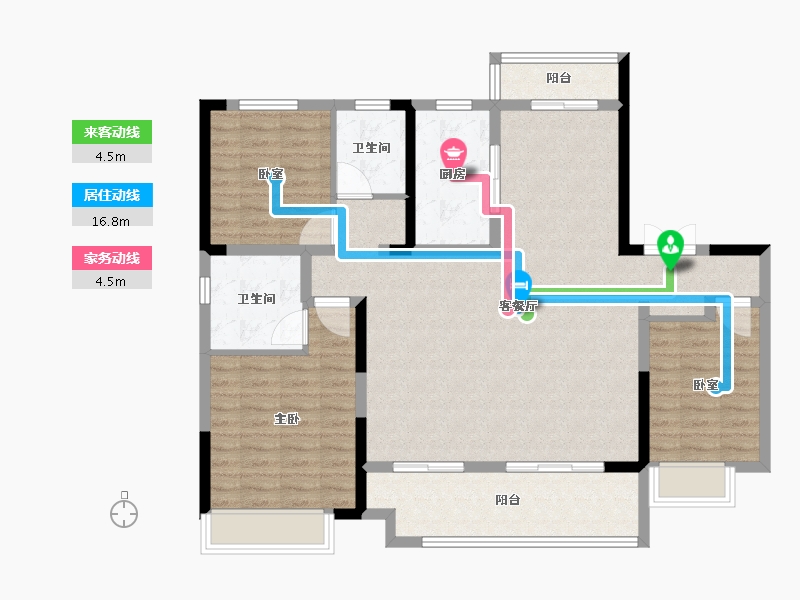 河南省-商丘市-夏邑建业幸福里-114.40-户型库-动静线