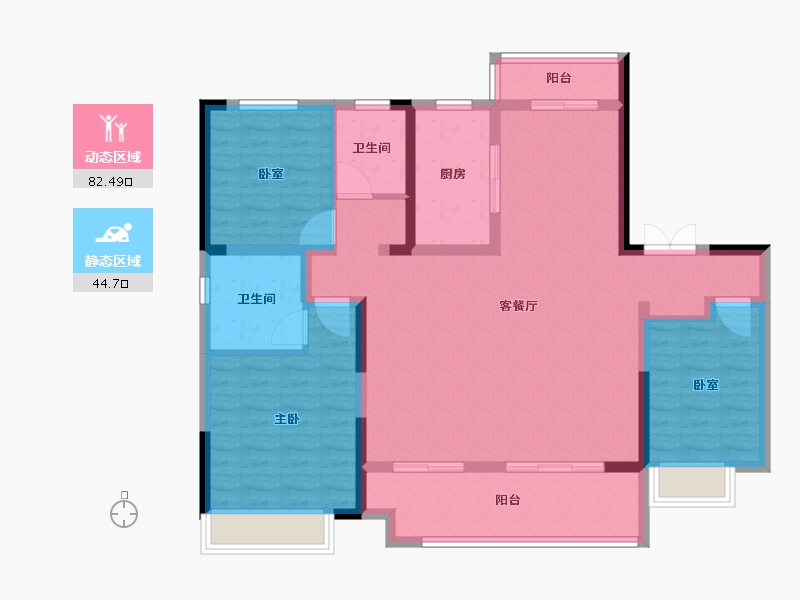 河南省-商丘市-夏邑建业幸福里-114.40-户型库-动静分区