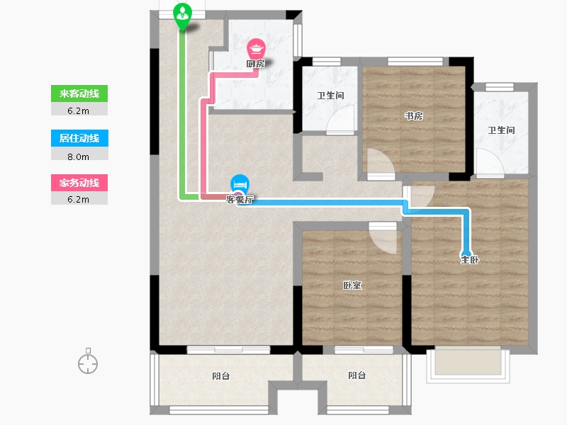 河南省-商丘市-润泓崇文院-94.40-户型库-动静线