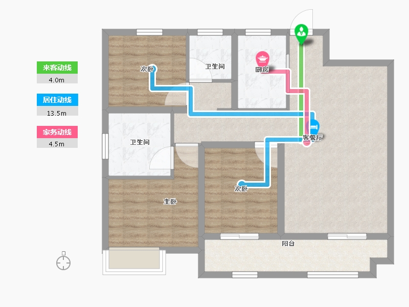 江西省-上饶市-长运·文博府-87.88-户型库-动静线