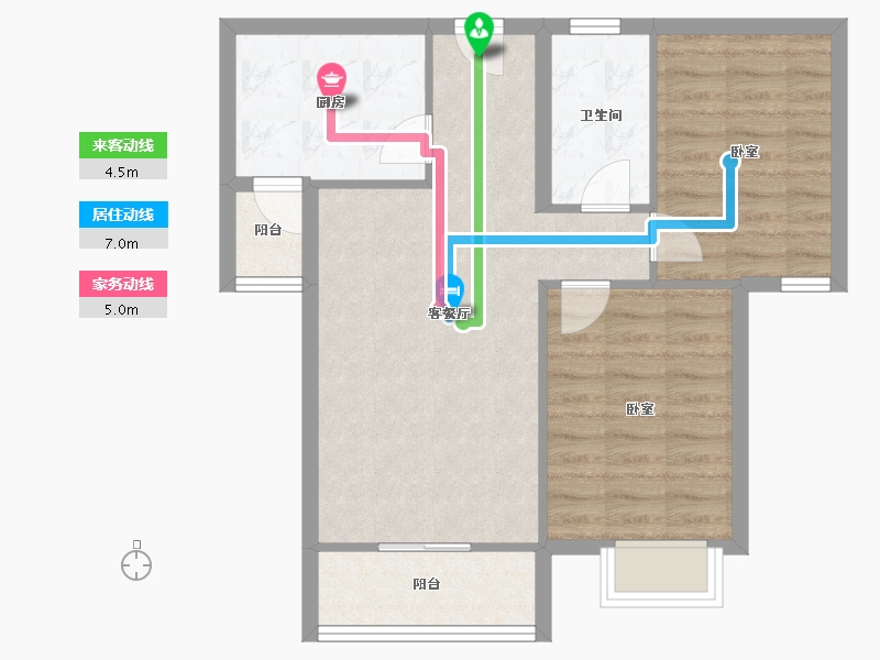 河北省-廊坊市-丽嘉·新航城-67.20-户型库-动静线