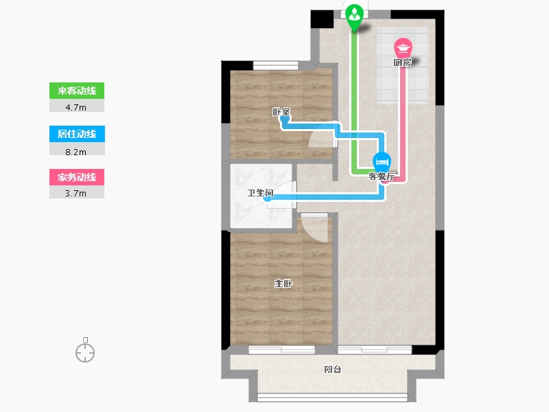 福建省-厦门市-禹洲联发璟阅城·学府1号-56.00-户型库-动静线