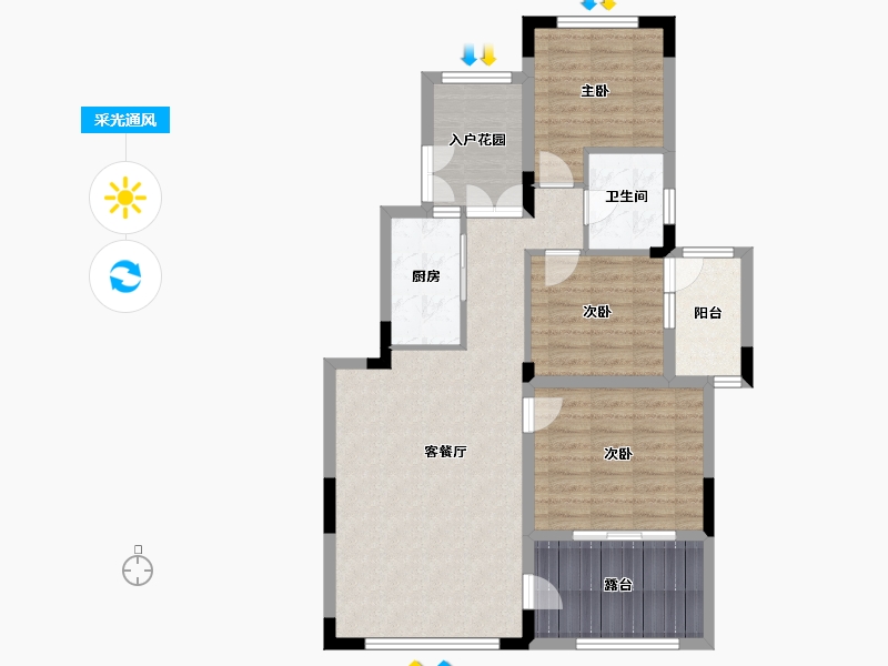 广东省-云浮市-远大美域小镇-91.92-户型库-采光通风