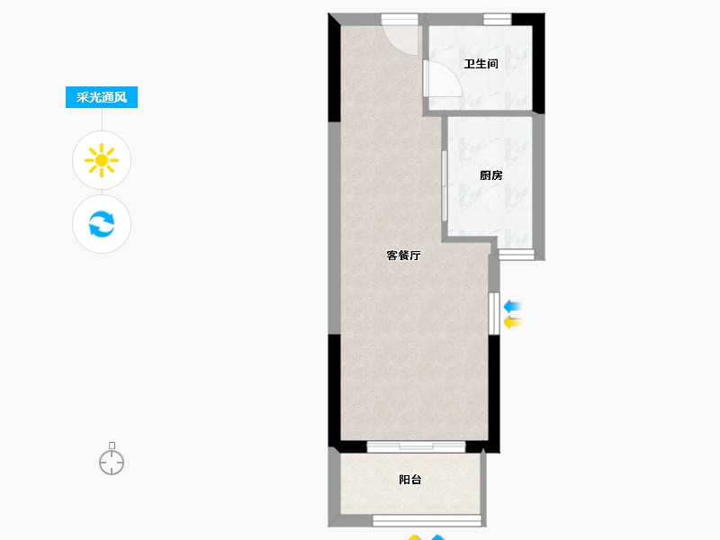 上海-上海市-凯利·海华府-36.28-户型库-采光通风