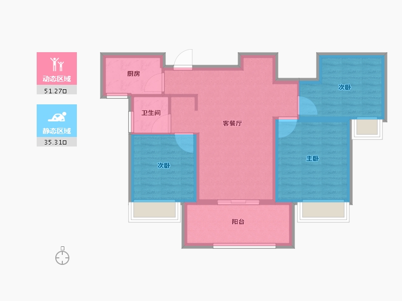 江西省-上饶市-长运·文博府-77.18-户型库-动静分区