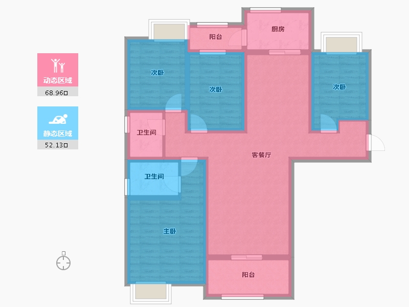 江西省-吉安市-庐陵文景-106.67-户型库-动静分区