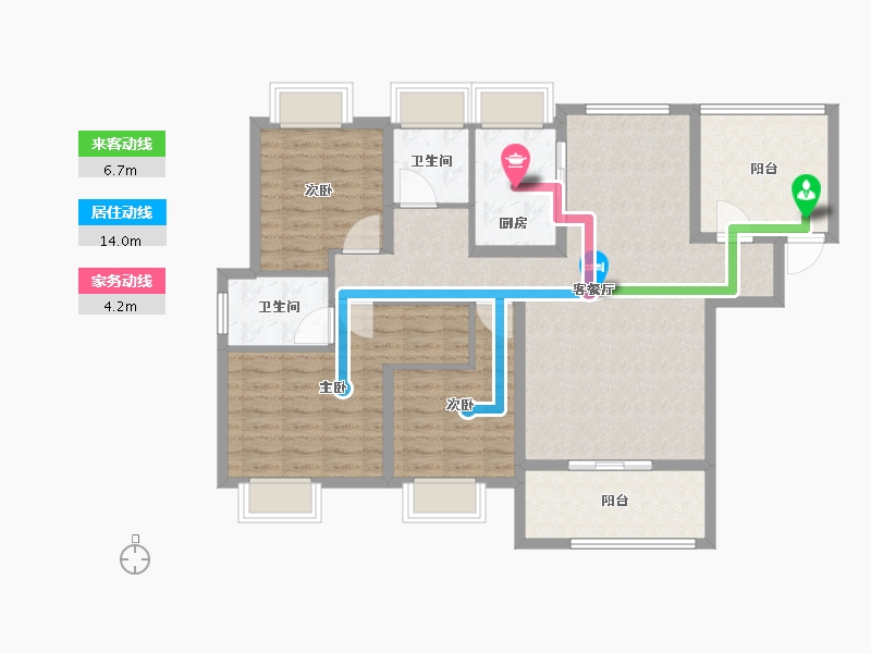 江西省-上饶市-长运·文博府-104.56-户型库-动静线