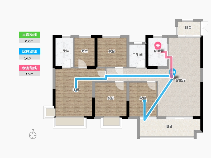 江西省-上饶市-友邦皇家公馆二期-100.01-户型库-动静线