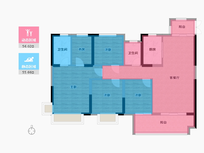 江西省-上饶市-友邦皇家公馆二期-100.01-户型库-动静分区