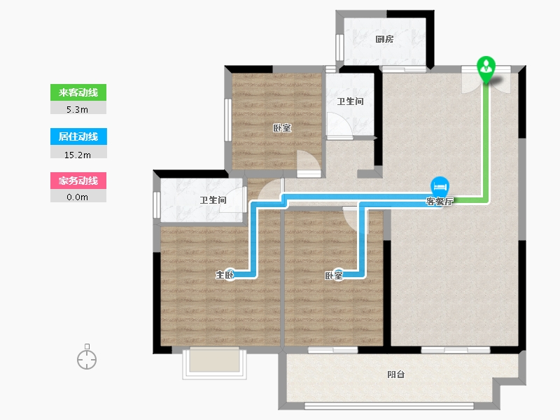 湖南省-永州市-城投新天地-110.00-户型库-动静线