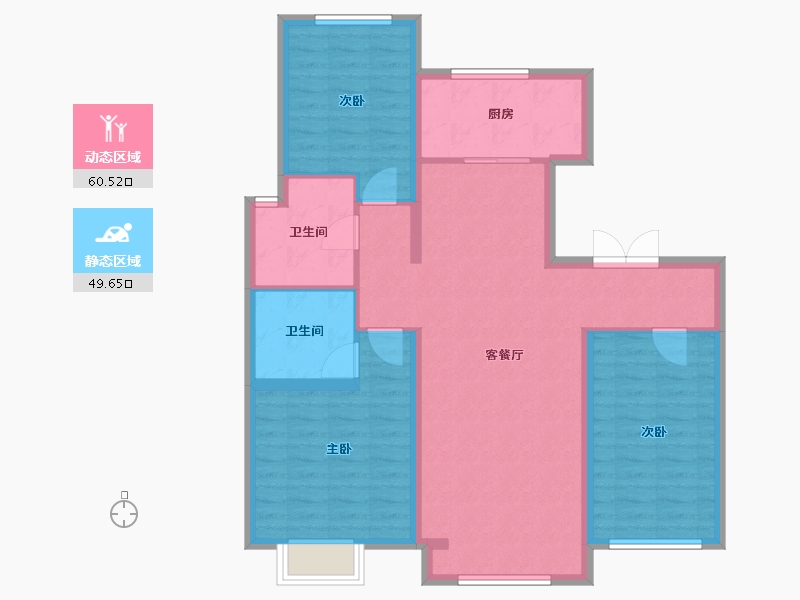 天津-天津市-京能海语城(=期)-99.20-户型库-动静分区