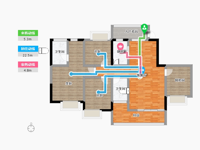 广东省-广州市-珠江壹城国际城-105.31-户型库-动静线