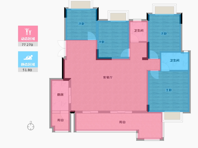 四川省-广安市-依云里-110.52-户型库-动静分区