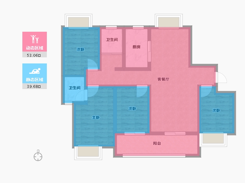 江西省-吉安市-庐陵文景-80.82-户型库-动静分区