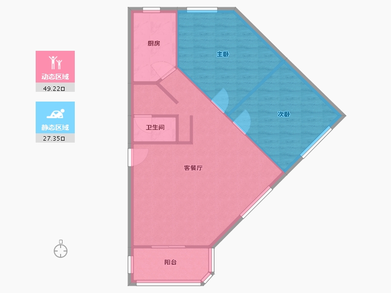 四川省-成都市-清溪南街5号院-93.00-户型库-动静分区