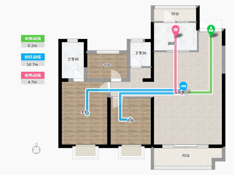 山西省-运城市-运城吾悦广场-103.62-户型库-动静线