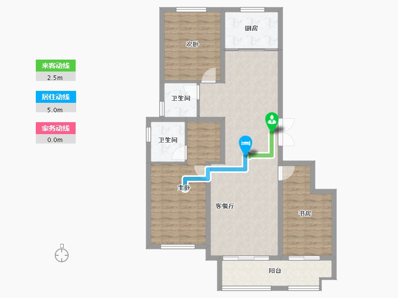 山东省-临沂市-万图水岸经典·御园-100.00-户型库-动静线