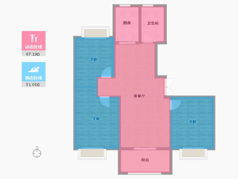 山东省-临沂市-房源南湖尚城-106.95-户型库-动静分区