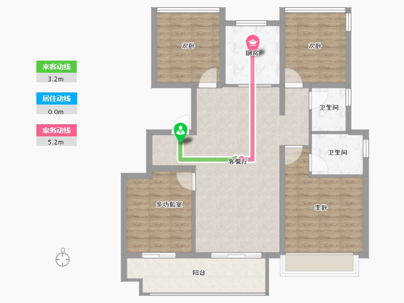 安徽省-池州市-中梁印江南-102.40-户型库-动静线