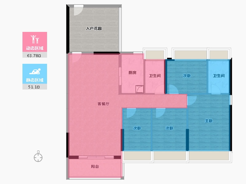 广东省-湛江市-华达北斗华庭-119.15-户型库-动静分区