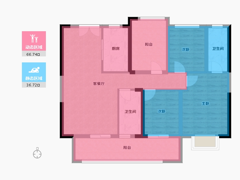 广西壮族自治区-贺州市-悦城壹號院-92.00-户型库-动静分区