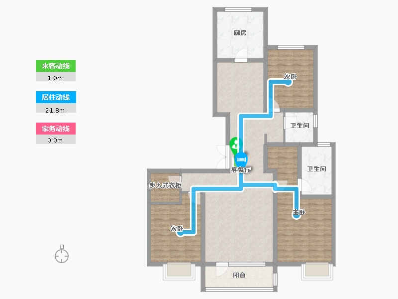 河北省-廊坊市-北辰香麓-110.40-户型库-动静线