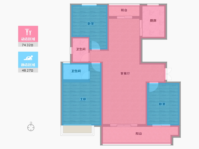 河南省-商丘市-夏邑建业城-109.59-户型库-动静分区