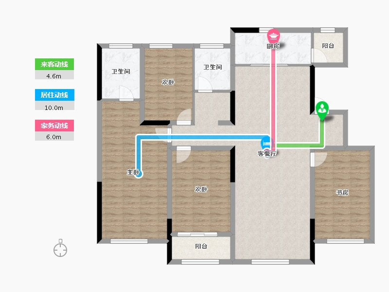 宁夏回族自治区-银川市-宁夏中房玺云台-144.21-户型库-动静线