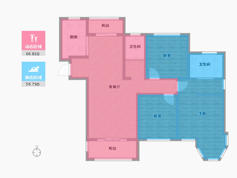 河南省-南阳市-财富新城·中央公园-110.19-户型库-动静分区