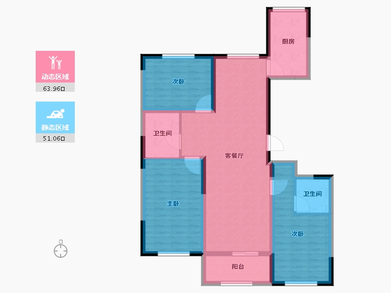 河北省-承德市-豪庭御景二期-103.13-户型库-动静分区