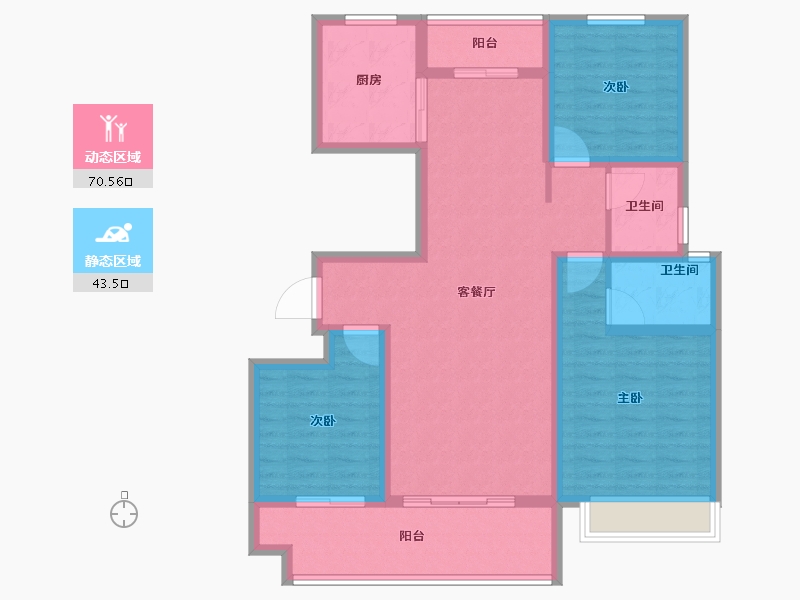 河南省-商丘市-夏邑建业城-101.60-户型库-动静分区