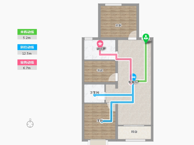 河北省-廊坊市-德荣·文璟-83.20-户型库-动静线